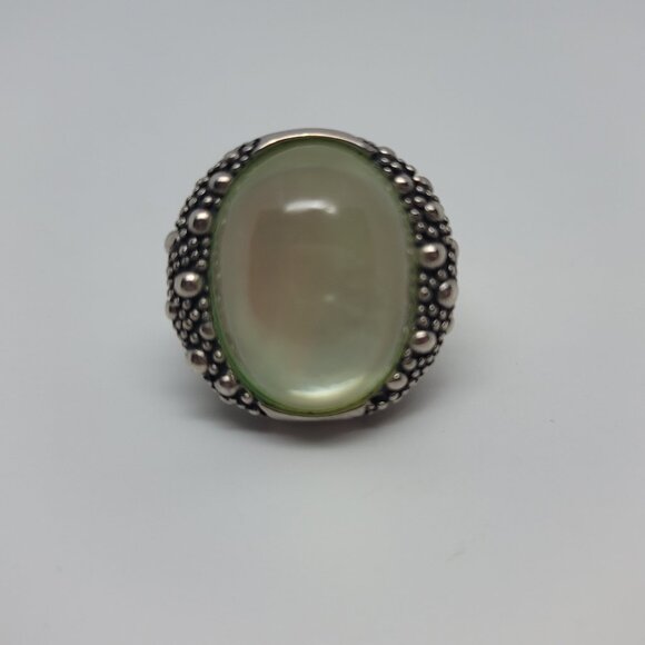 Mother of Pearl & Sterling "Starry Night" Ring - Picture 1 of 5